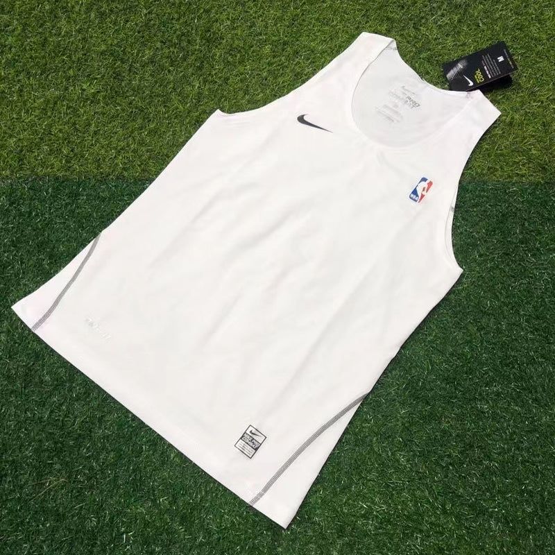 Elite Pro White Compression Tank Top