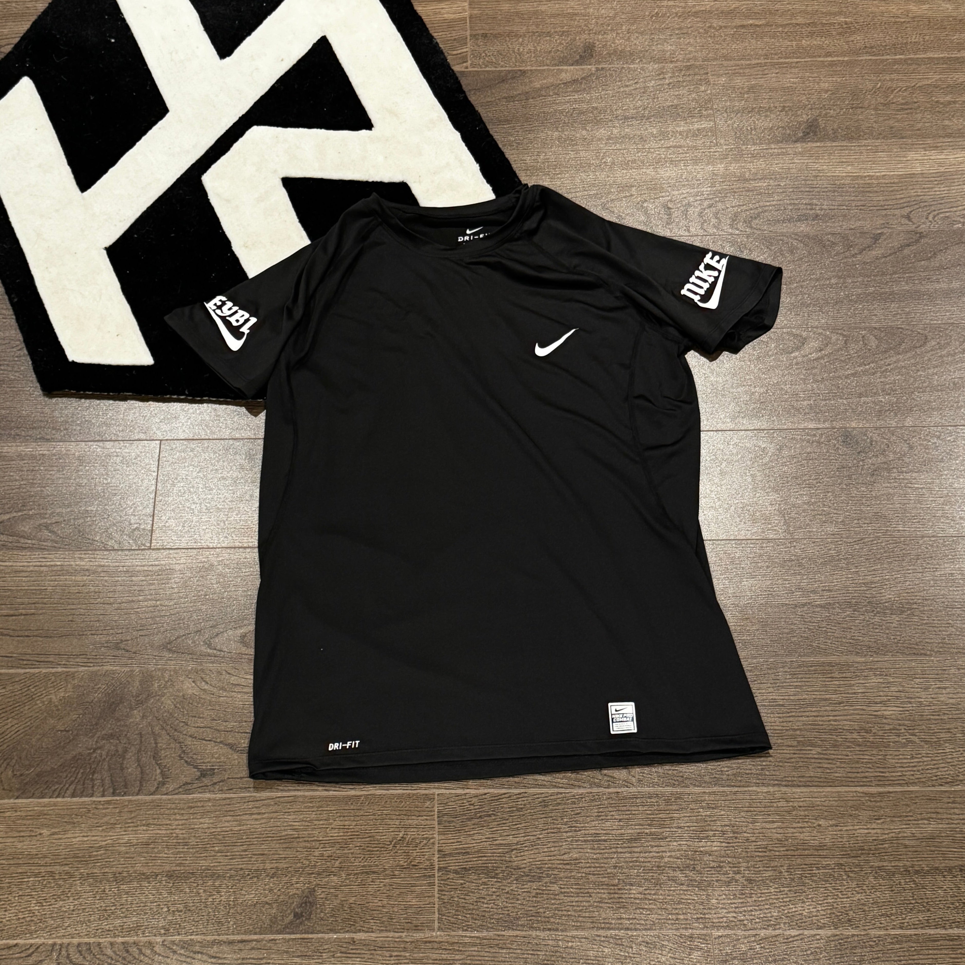 Hoop Armour™ Elite Circuit Double Swoosh Compression T-Shirt Black
