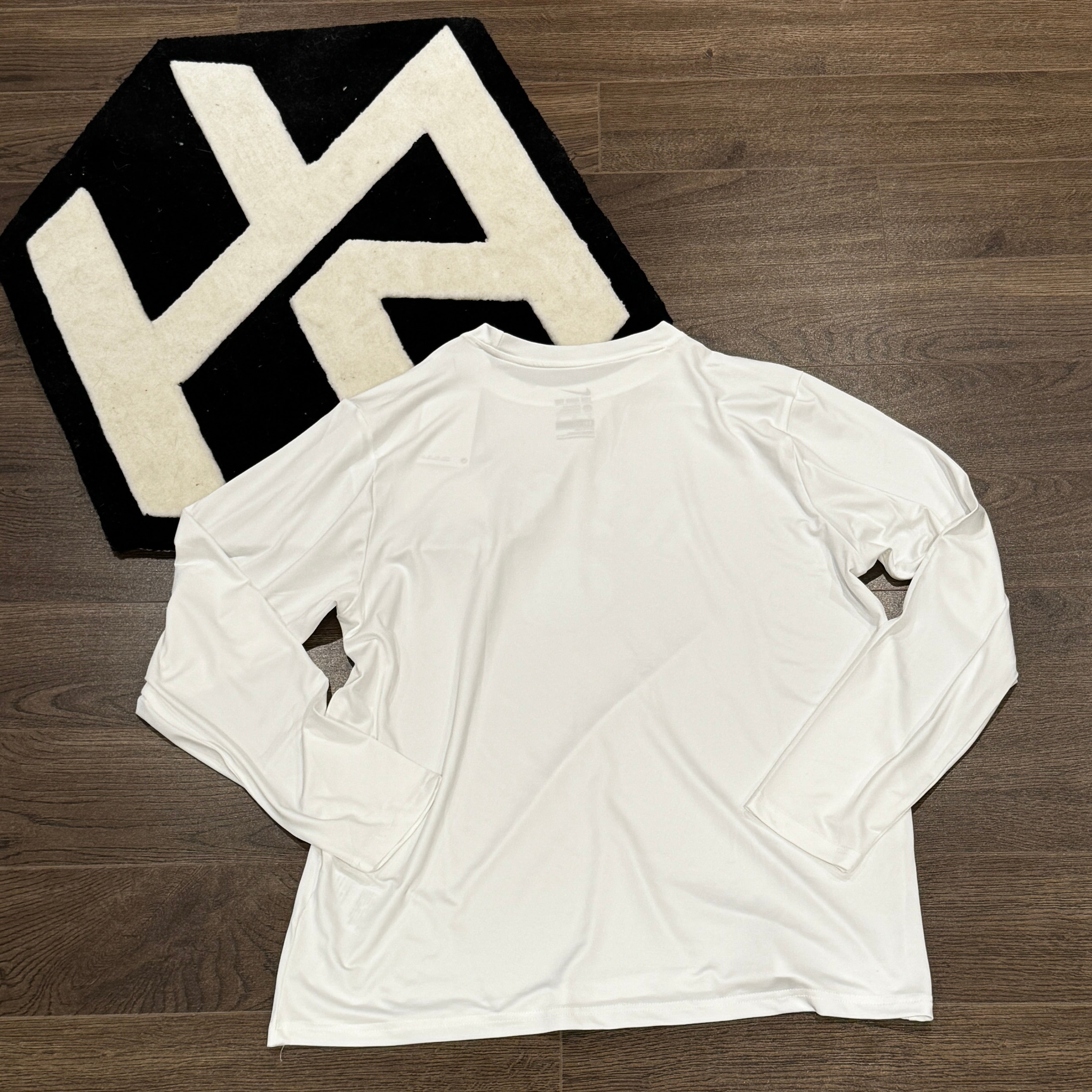 Hoop Armour™ Elite Circuit Peach Jam White Compression Long Sleeve
