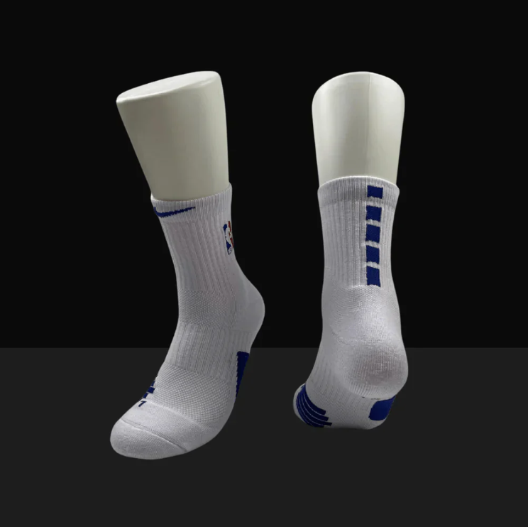 Hoop Armour™ Mid Length Elite Socks White/Navy