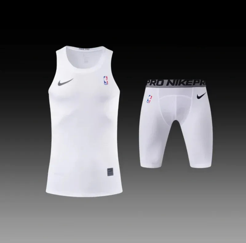 Elite Pro Black Compression Set - Tank Top & Boxers