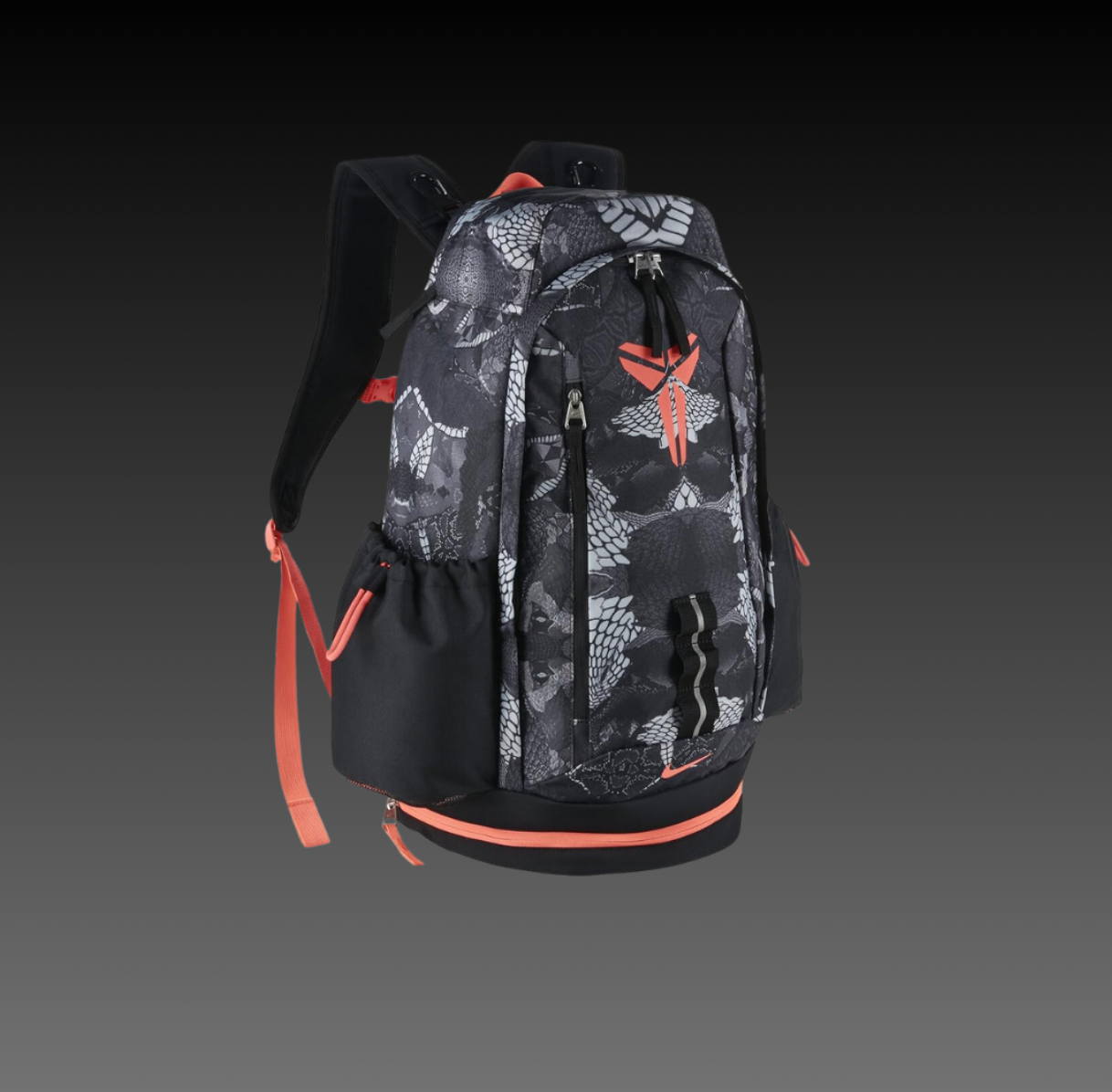 Hoop Armour™ Mamba Backpack Black Red Snakeskin