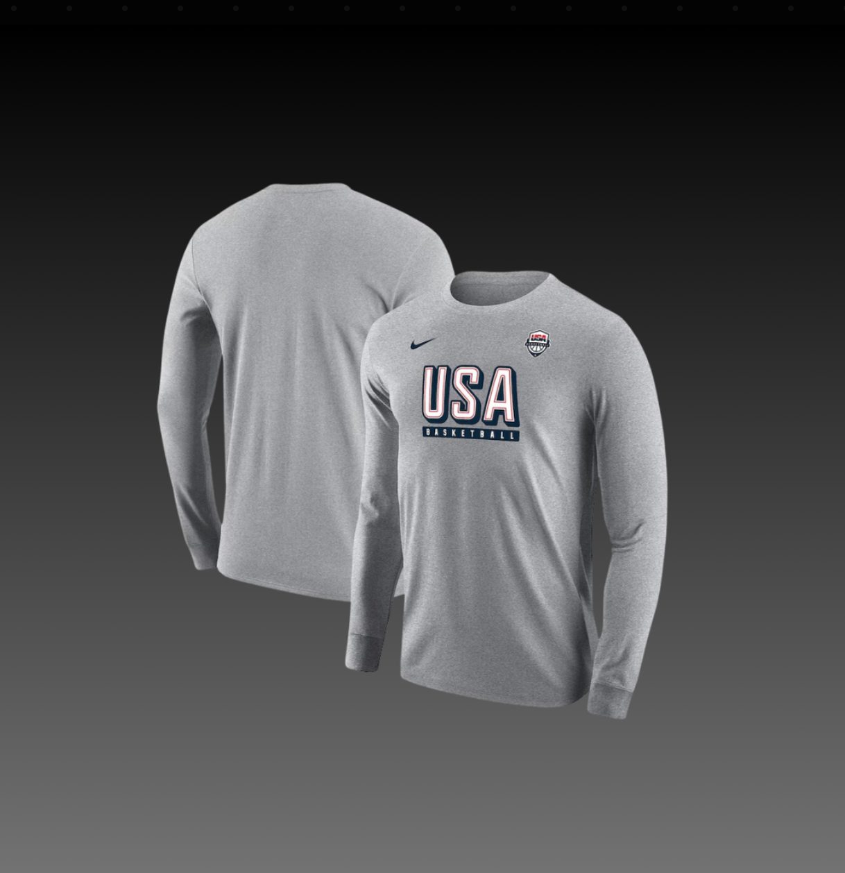 Hoop Armour™ Team USA Longsleeve Grey