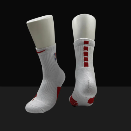 Hoop Armour™ Mid Length Elite Socks White/Red