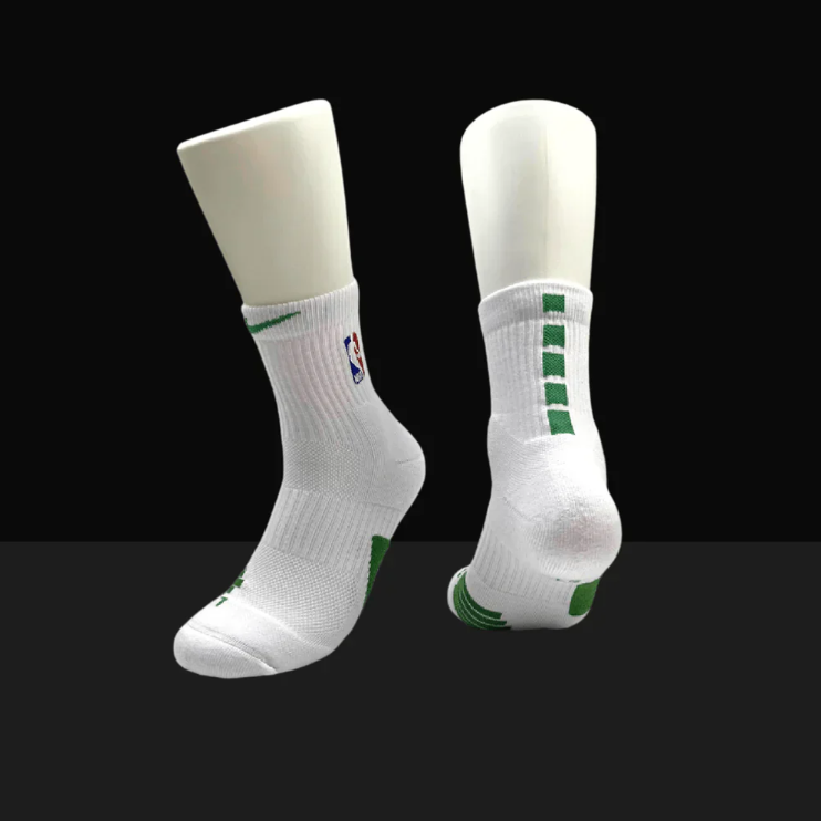 Hoop Armour™ Mid Length Elite Socks White/Green