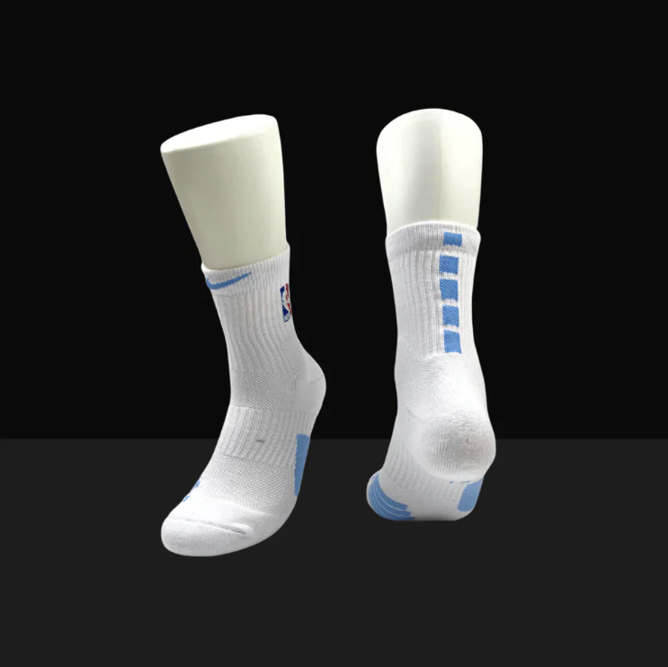 Hoop Armour™ Mid Length Elite Socks White/Blue