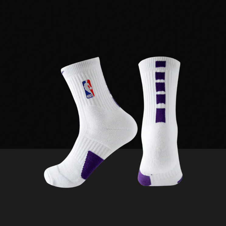 Hoop Armour™ Mid Length Elite Socks White/Purple