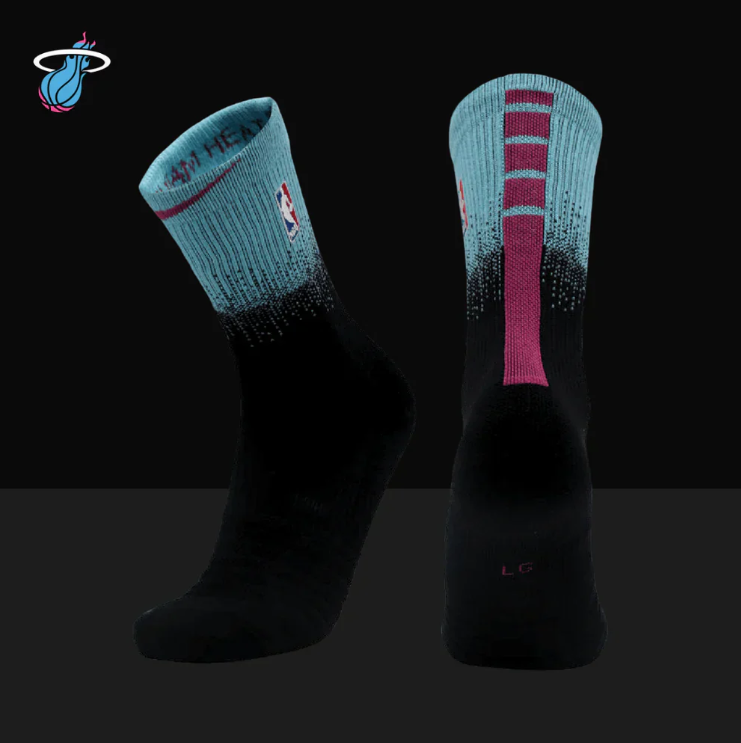 Hoop Armour™ Miami Blue/Black Gradient Elite Socks