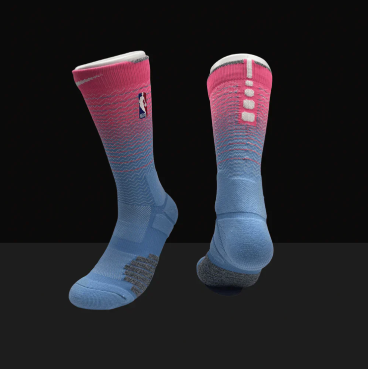 Hoop Armour™ Miami Pink/Blue Gradient Elite Socks