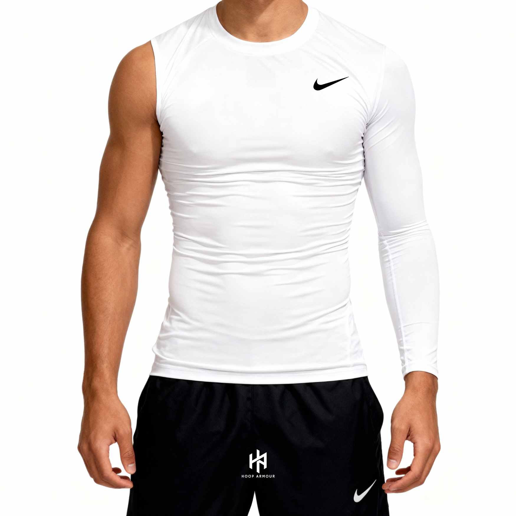 Pro White Compression One Sleeve