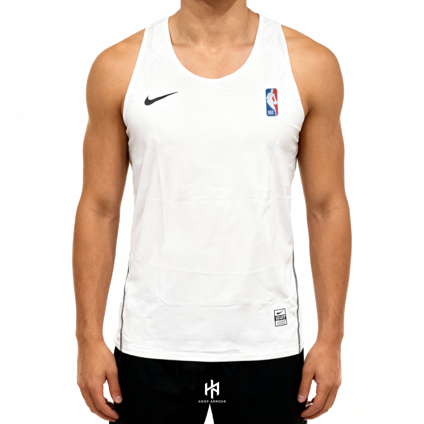Elite Pro White Compression Tank Top