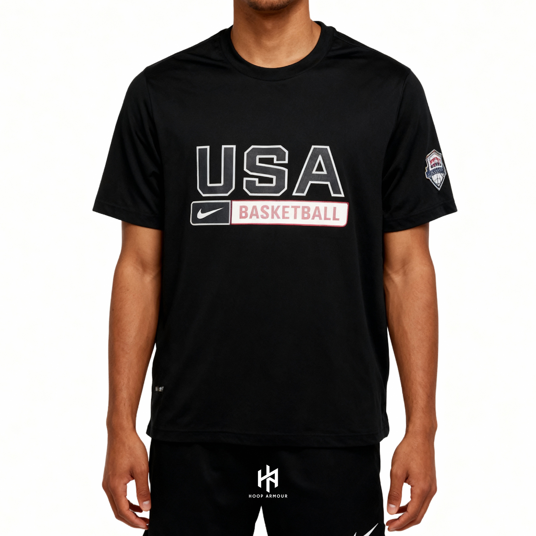 Hoop Armour™ Team USA Warm Up T-Shirt Black