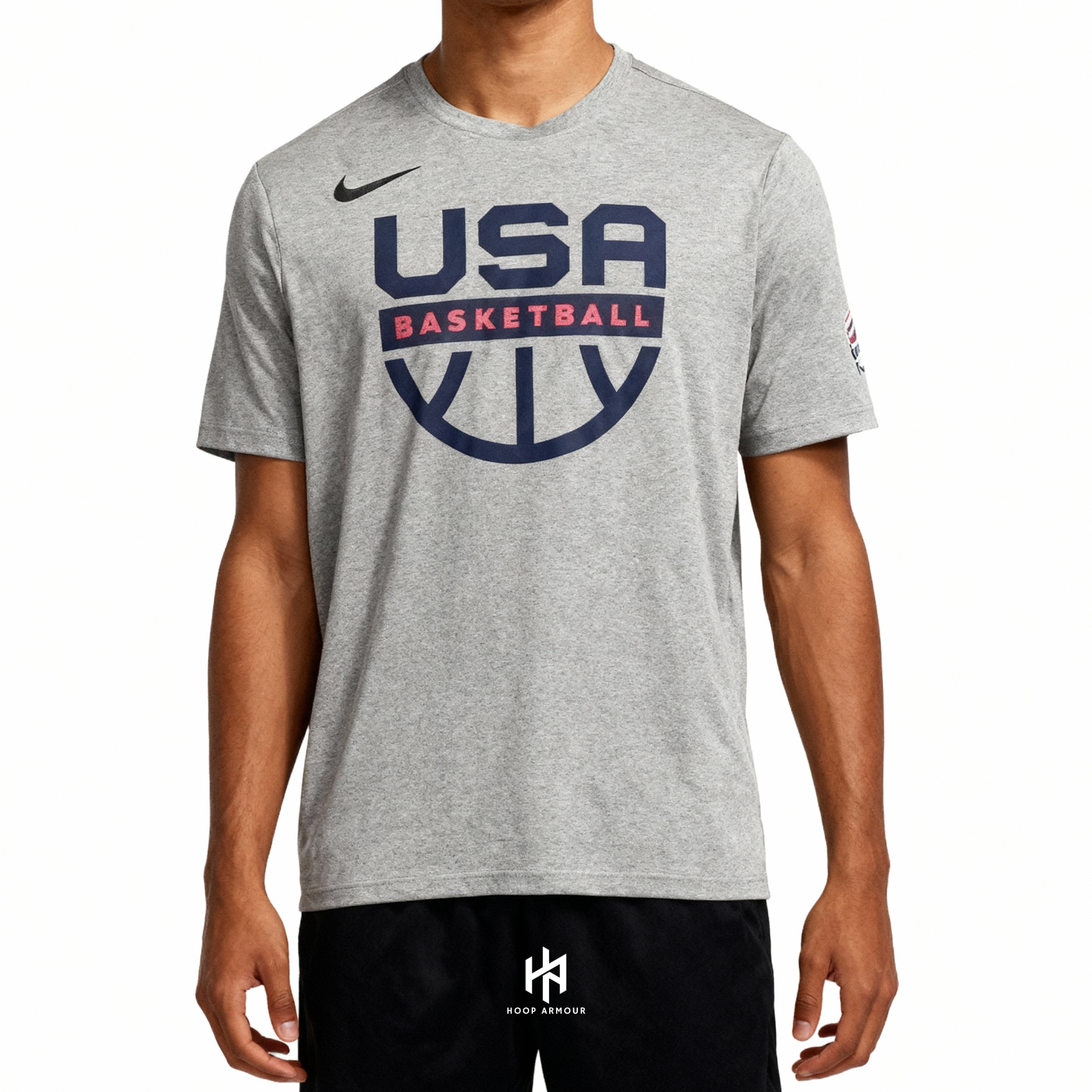 Hoop Armour™ Team USA T-Shirt Grey