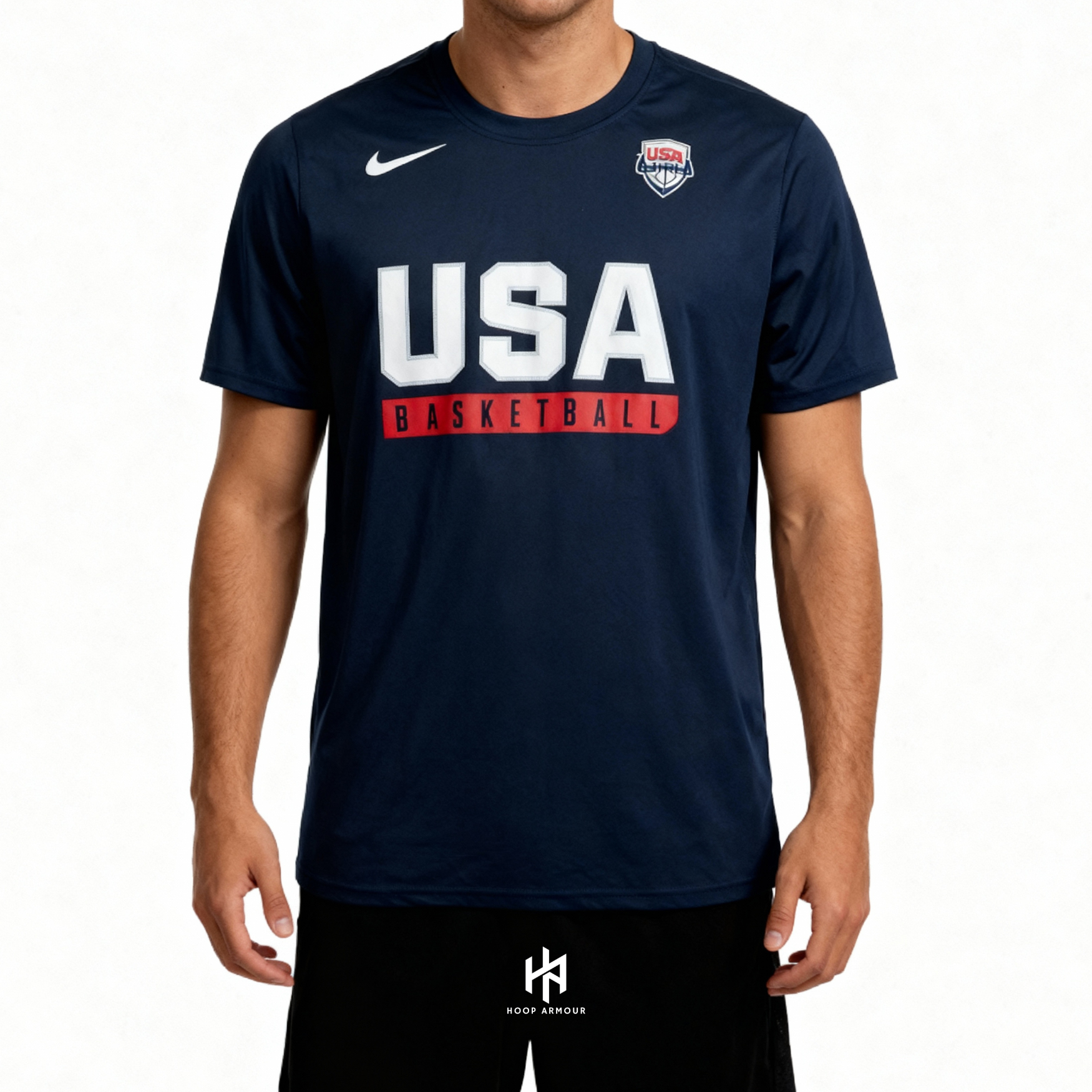 Hoop Armour™ Team USA T-Shirt Black