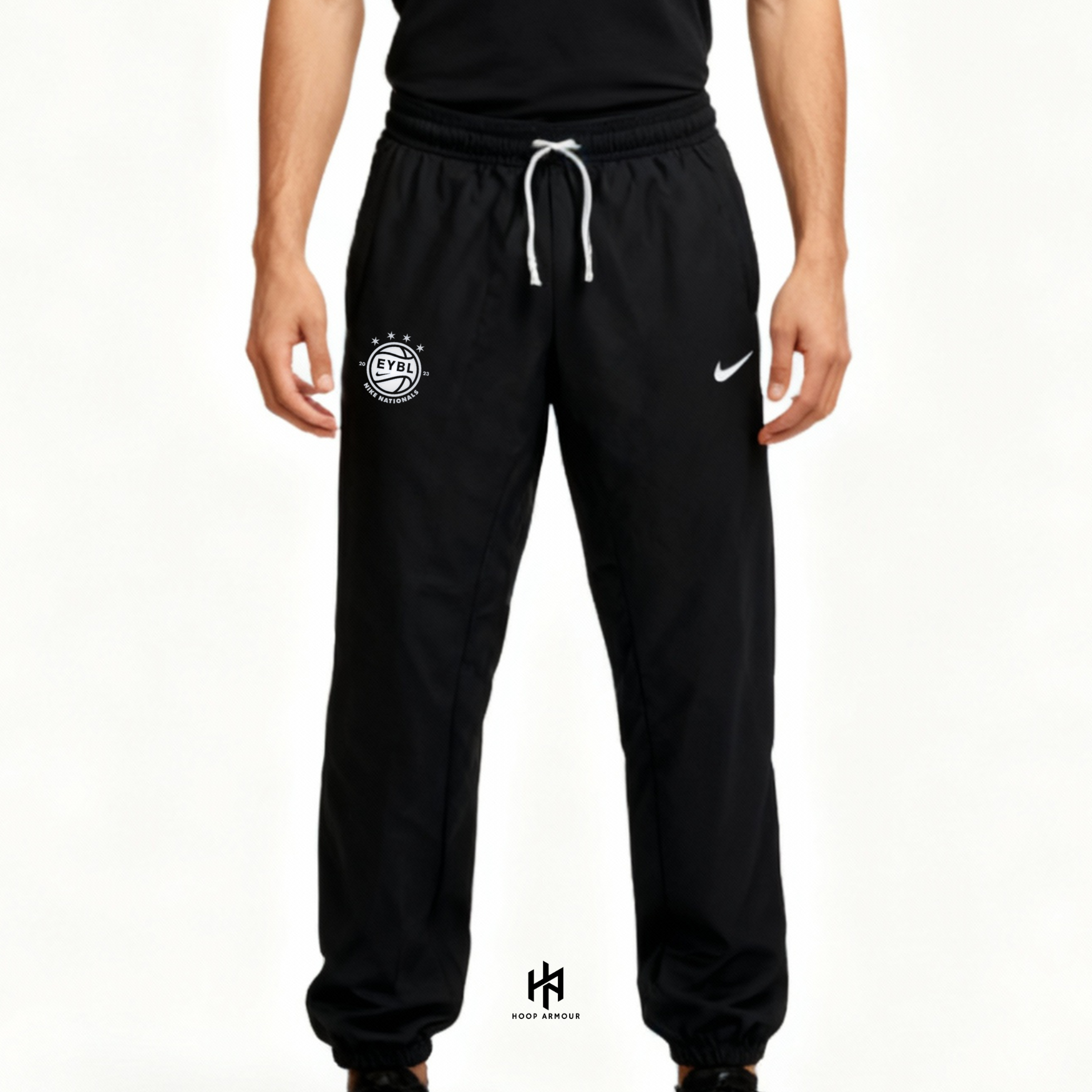 Hoop Armour™ Elite Circuit Black Fleece Track Pants "Nationals"