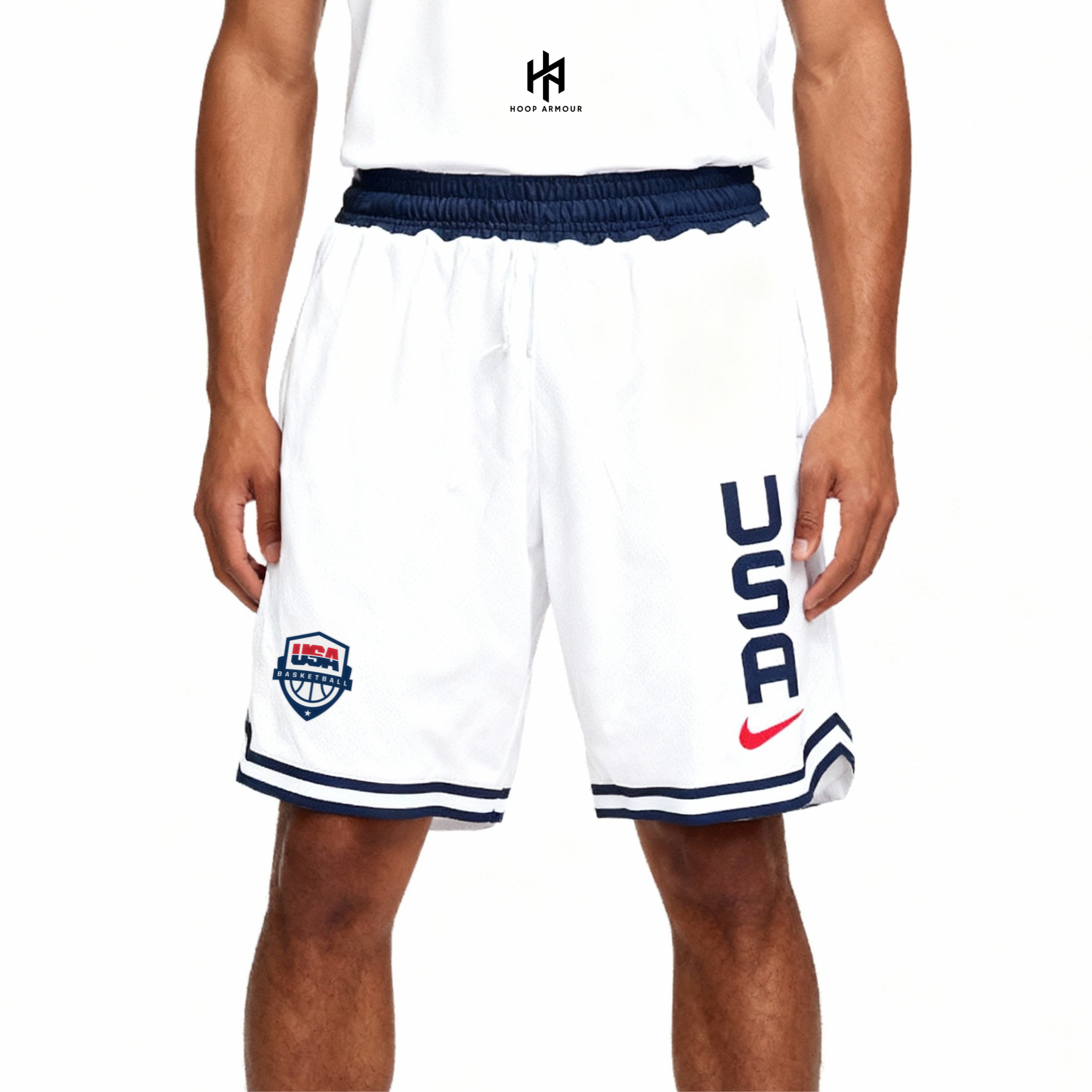 Hoop Armour™ Team USA Shorts White