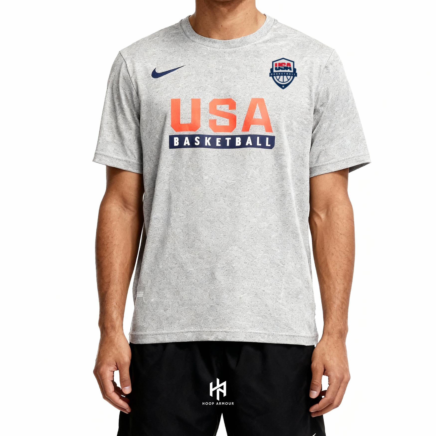 Hoop Armour™ Team USA T-Shirt Grey