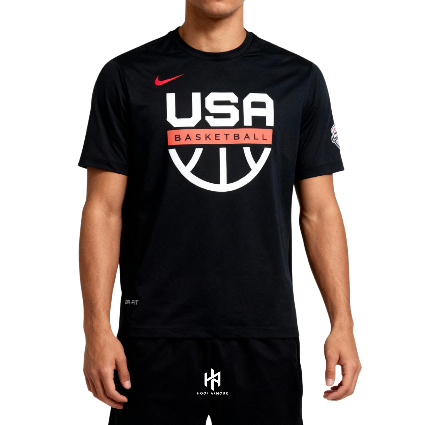 Hoop Armour™ Team USA T-Shirt Black