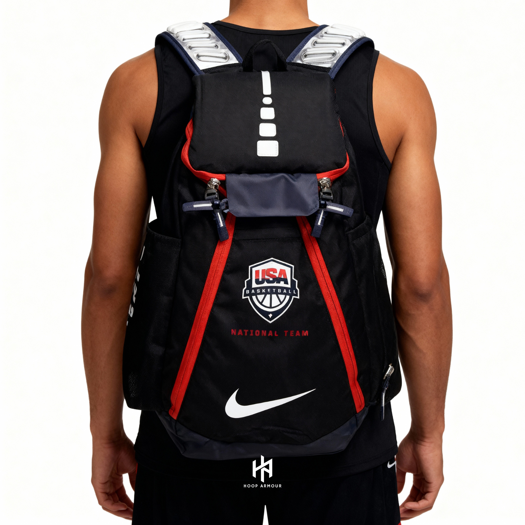 Hoop Armour™ Elite Backpack Team USA Black