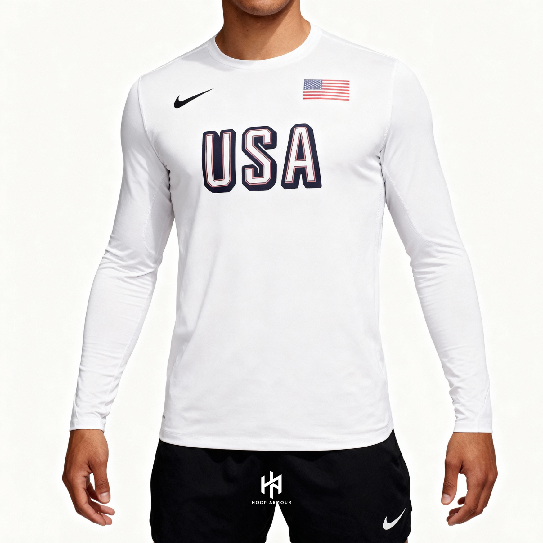 Hoop Armour™ Team USA Longsleeve White