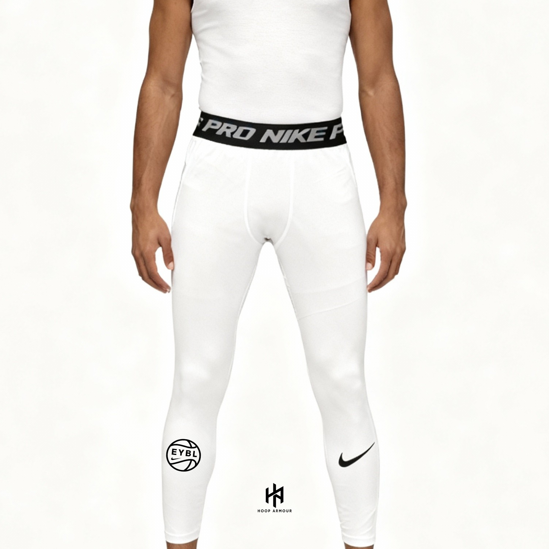 Hoop Armour™ Elite Circuit White Compression Tights