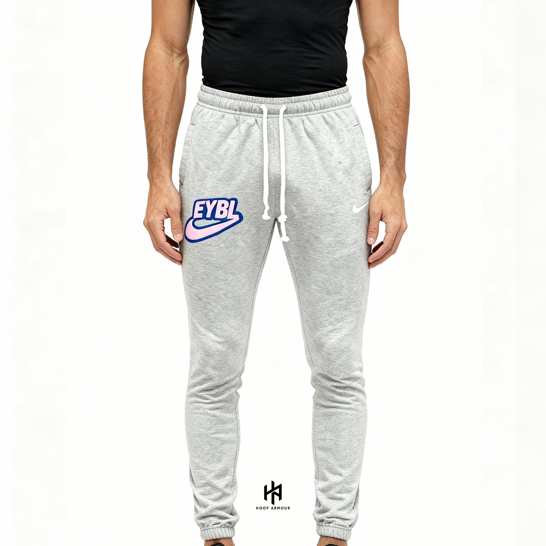 Hoop Armour™ Elite Circuit Grey Fleece Track Pants