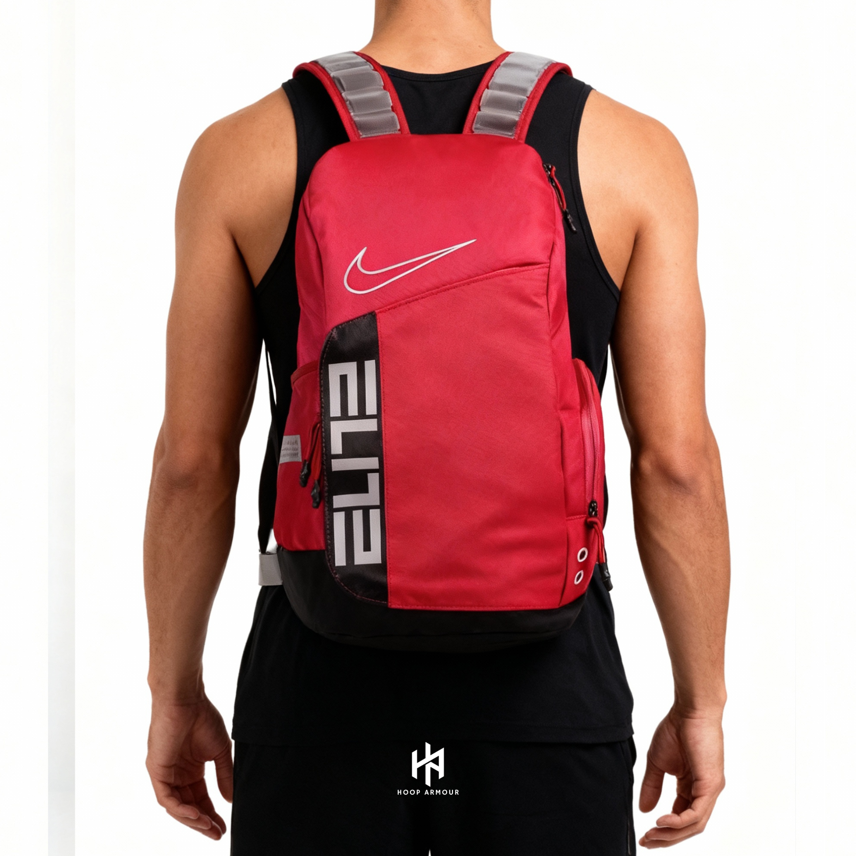 Hoop Armour™ Elite Backpack Red Black