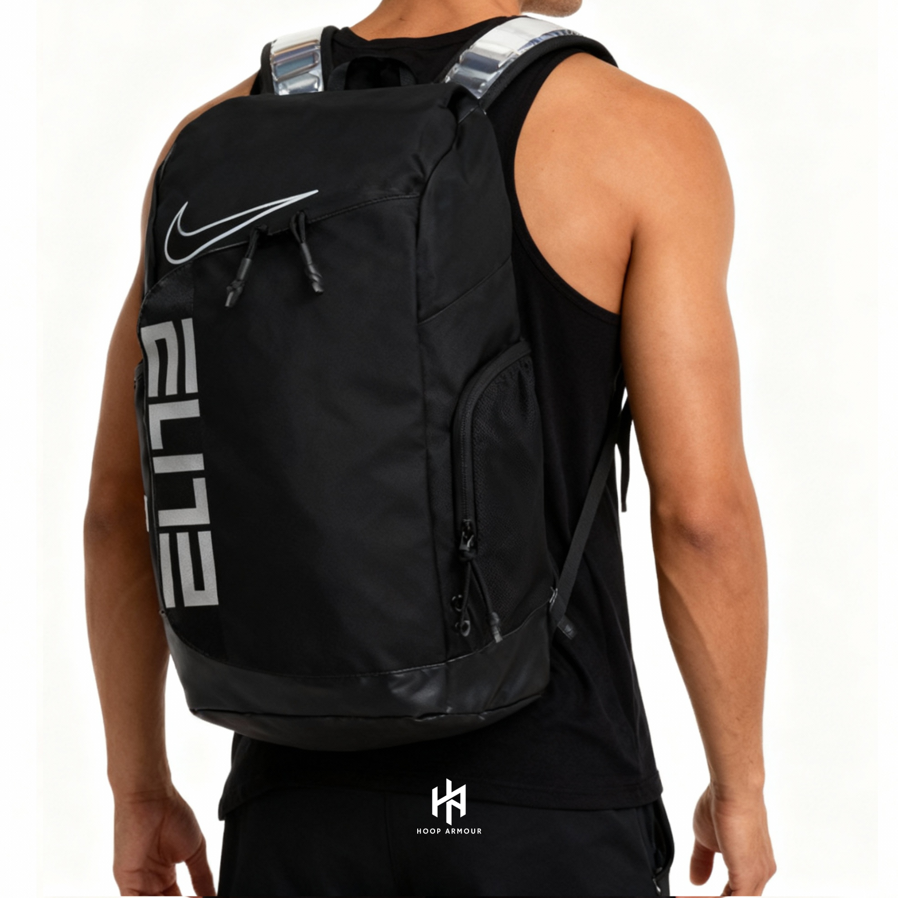 Hoop Armour™ Elite Backpack Black White