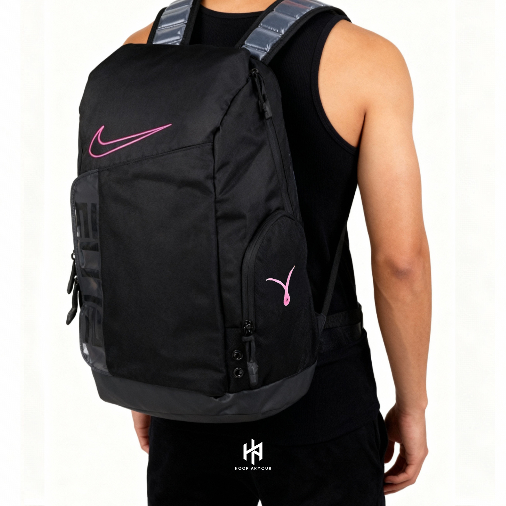 Hoop Armour™ Elite Backpack Black Pink