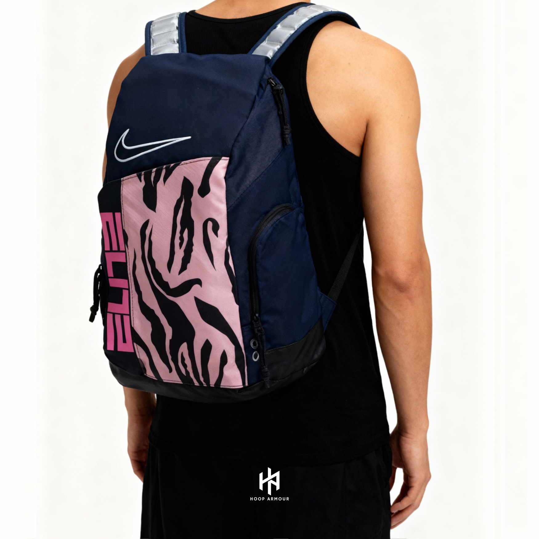 Hoop Armour™ Elite Backpack Navy Pink