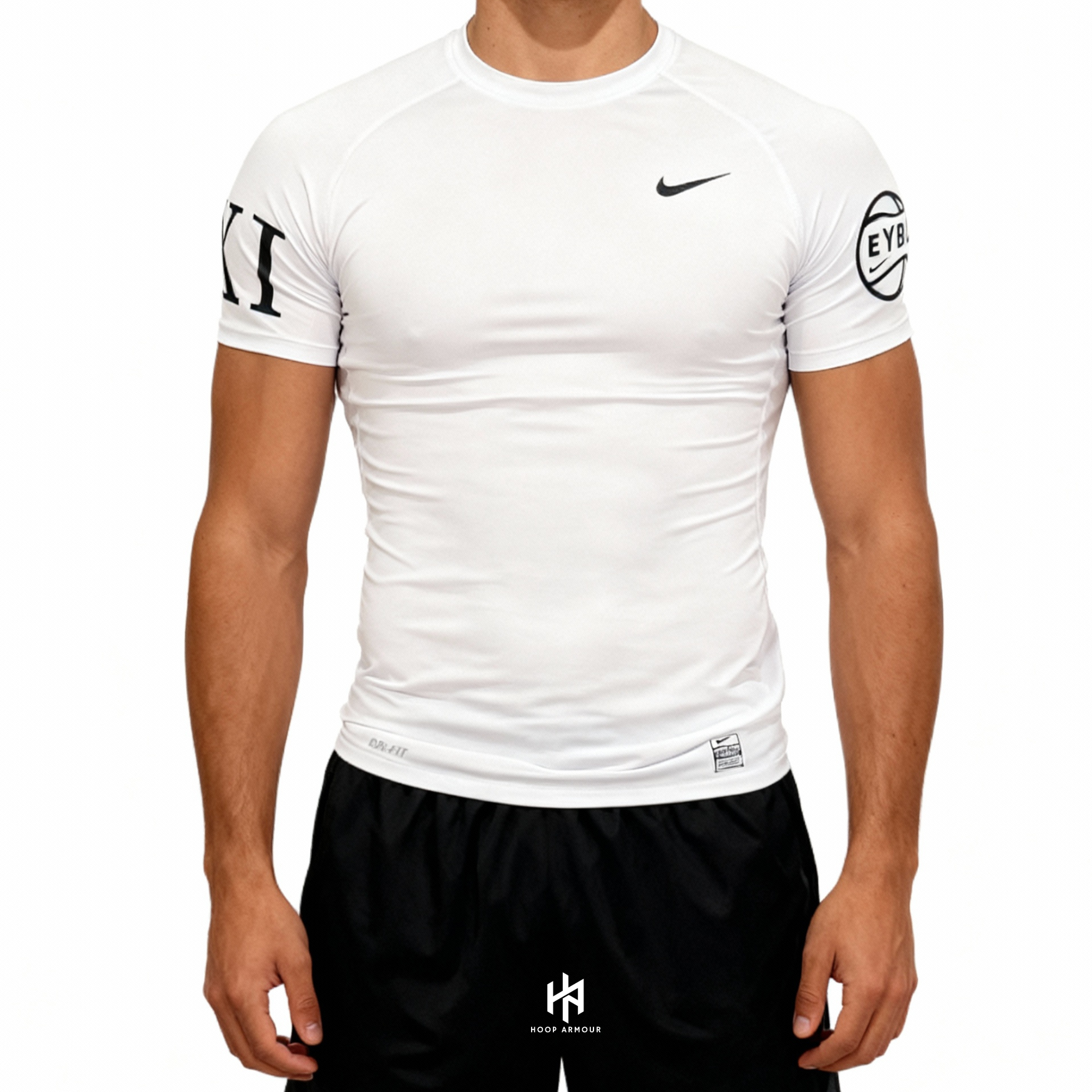 Hoop Armour™ Elite Circuit Compression T-Shirt White