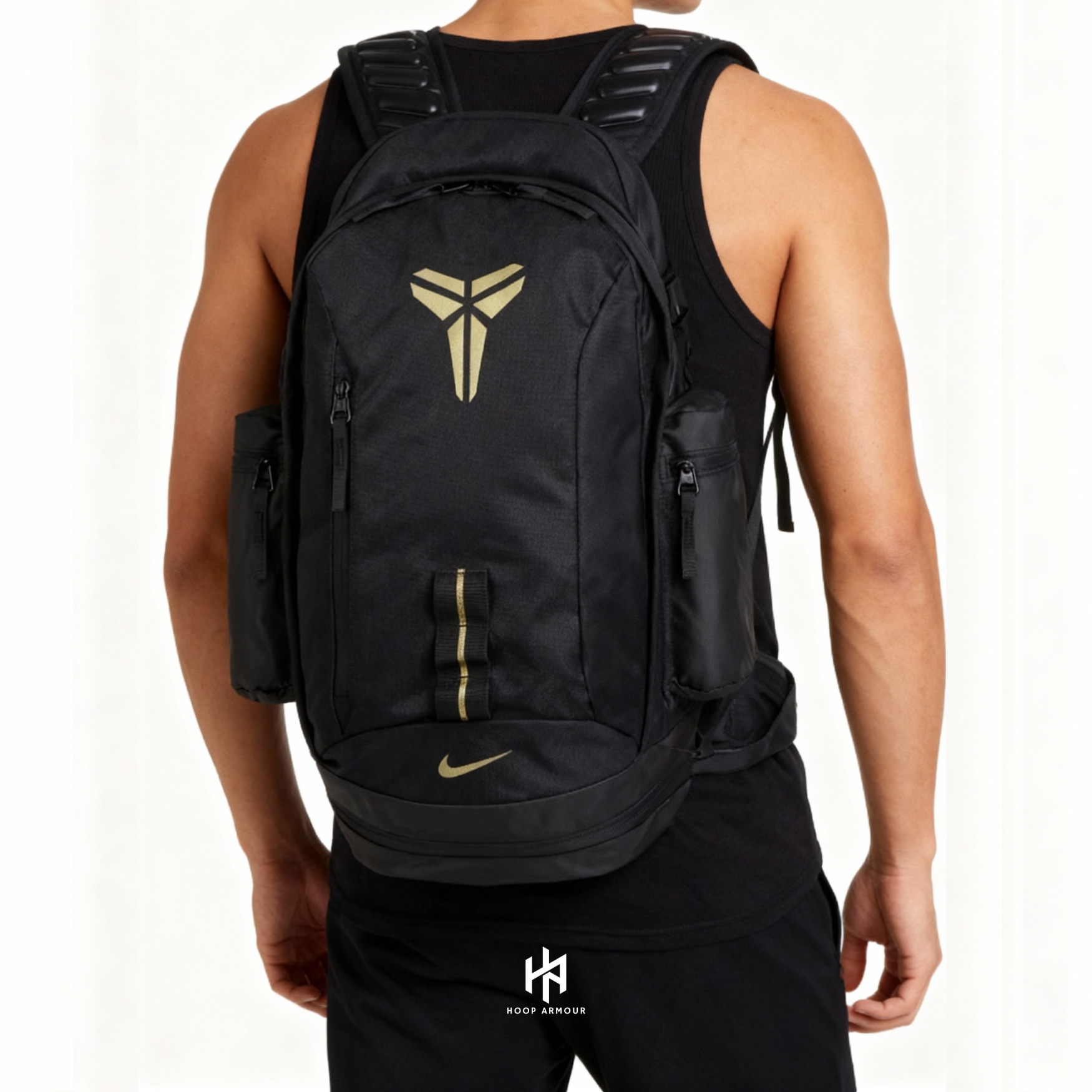 Hoop Armour™ Mamba Backpack Black Gold