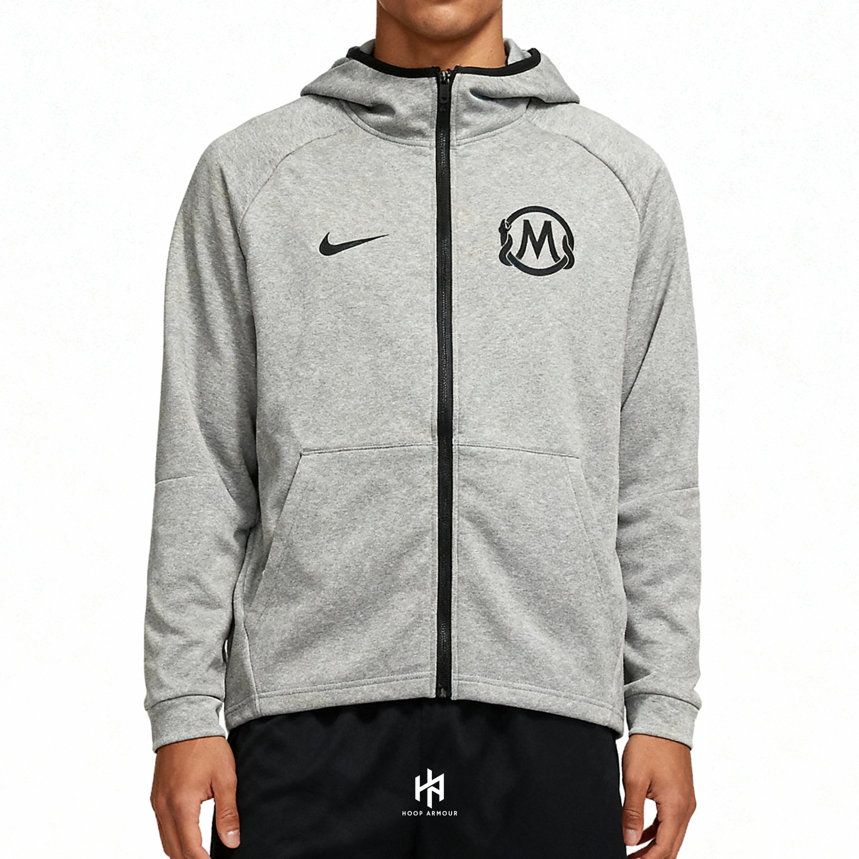 Hoop Armour™ Mamba Zip-Up Hoodie Grey